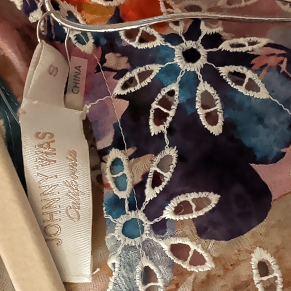 Johnny Was Eyelet Summer Dress sz SML - Picture 11 of 15